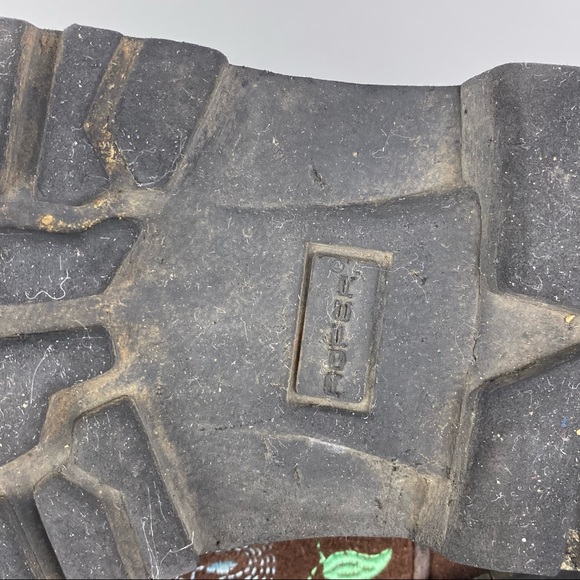 Roper Chunk Floral Embroidered Cowgirl Boot - 6 1/2 - Picture 12 of 12